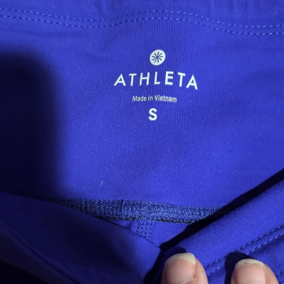 Athleta Vibrant Blue Cropped Leggings - Picture 3 of 6